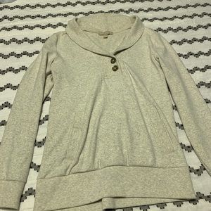 Oat colored shawl sweater